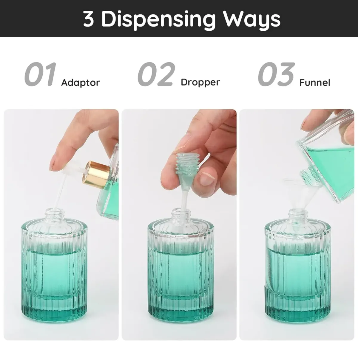 2pcs 30ml Refillable Glass Perfume Atomizer Spray Bottles - Portable Travel Essential Oil Container with Fine Mist Sprayer for Men & Women showcase 3