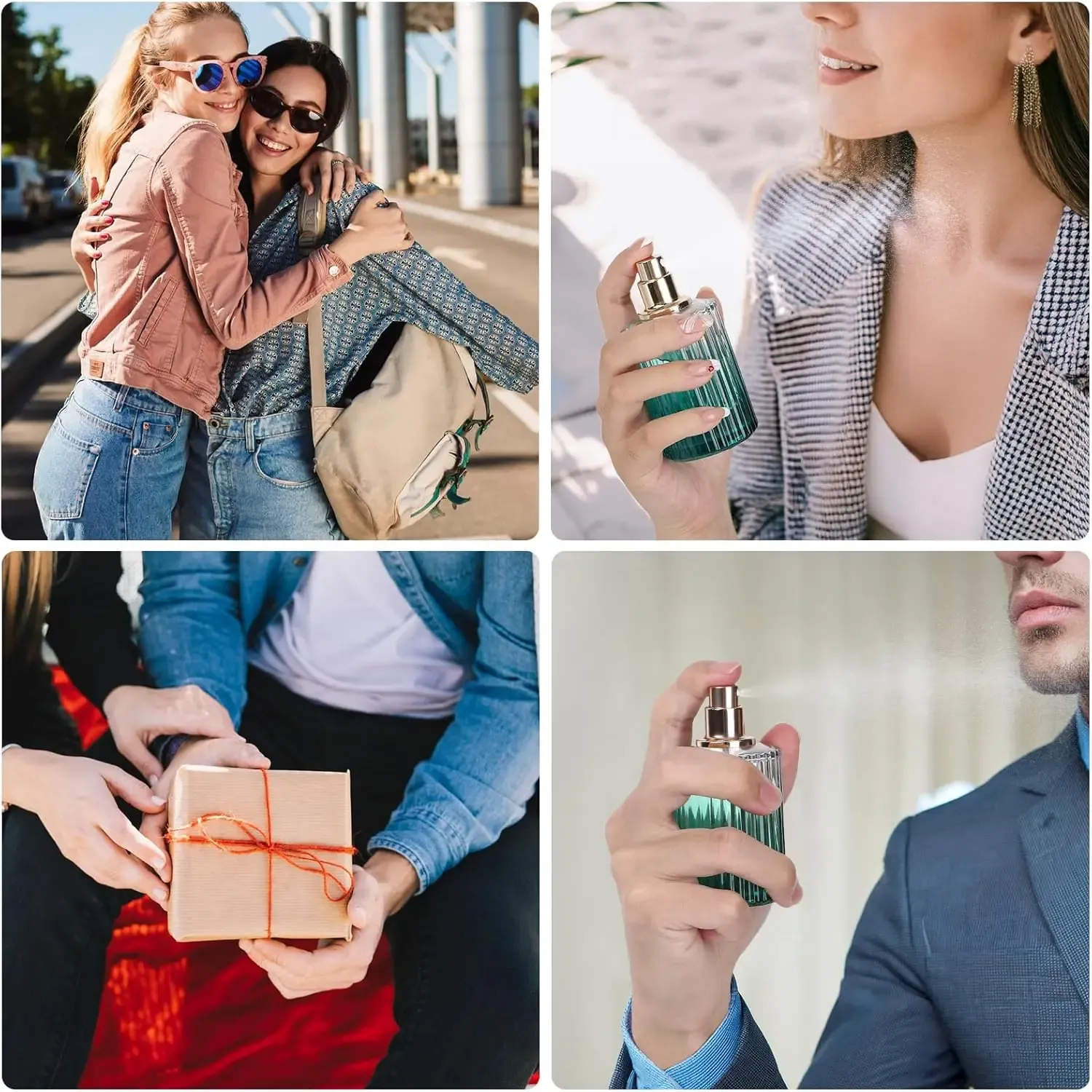 2pcs 30ml Refillable Glass Perfume Atomizer Spray Bottles - Portable Travel Essential Oil Container with Fine Mist Sprayer for Men & Women thumbnail 6