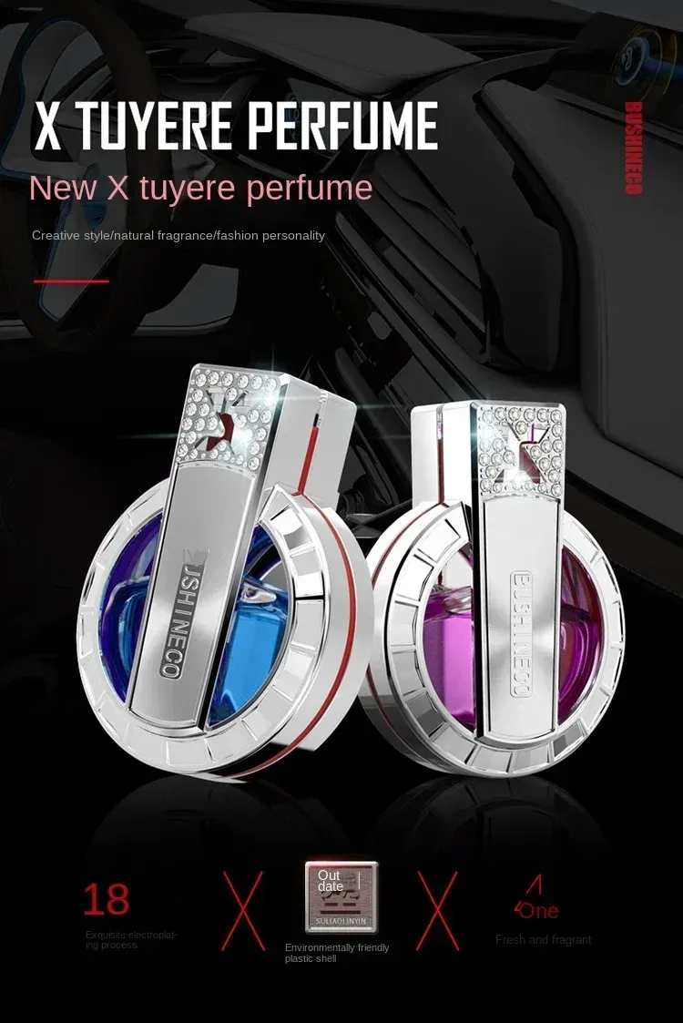 Elegant Car Perfume Air Freshener for Women, Long-Lasting Auto Vent Aromatherapy, High-End Scented Diffuser, Premium Car Interior Accessory Gift showcase 1