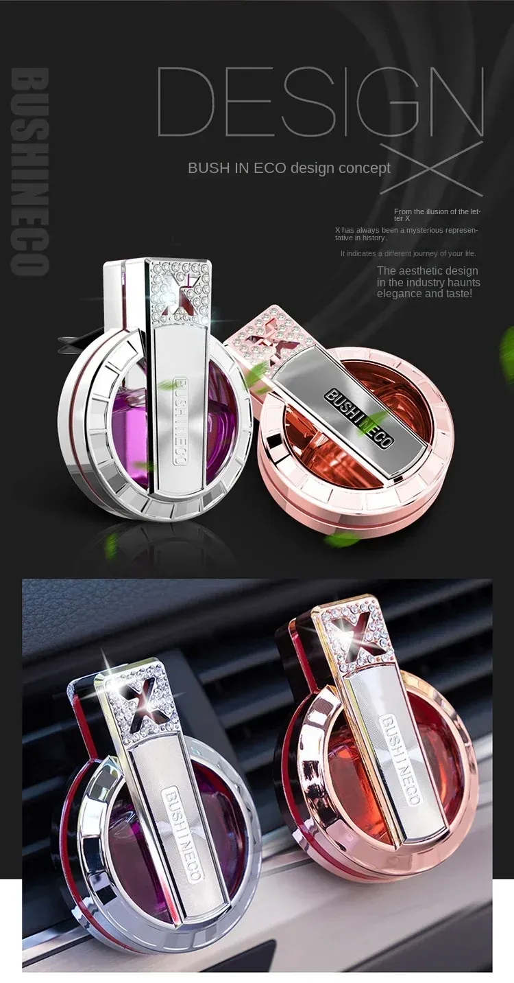 Elegant Car Perfume Air Freshener for Women, Long-Lasting Auto Vent Aromatherapy, High-End Scented Diffuser, Premium Car Interior Accessory Gift showcase 3