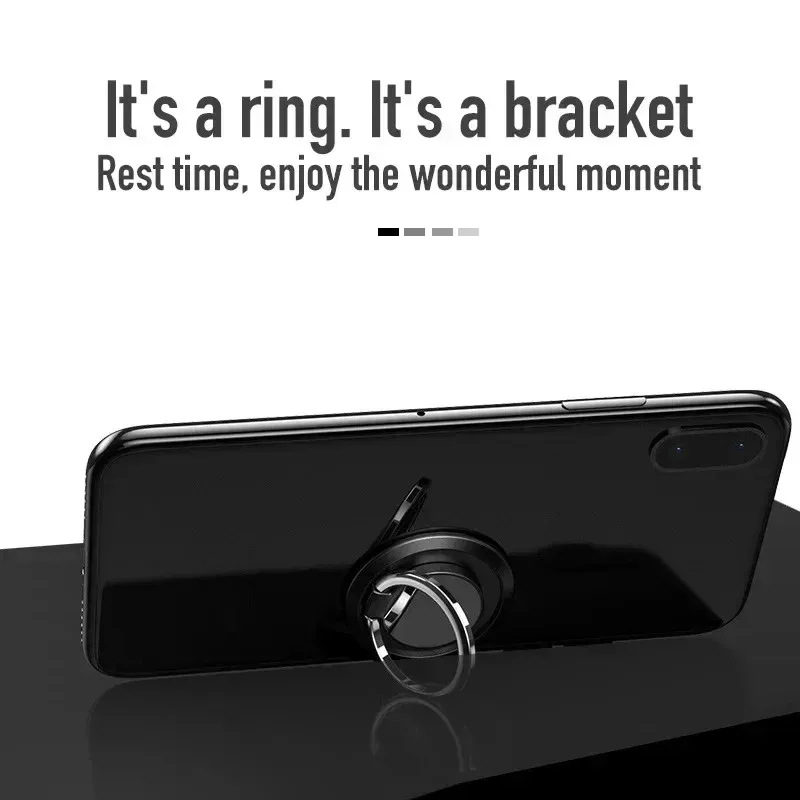 Universal Mini Finger Ring Holder Stand Grip 360 Rotating for Mobile Phone with Car Magnetic Mount Back Sticker Pad Bracket thumbnail 6