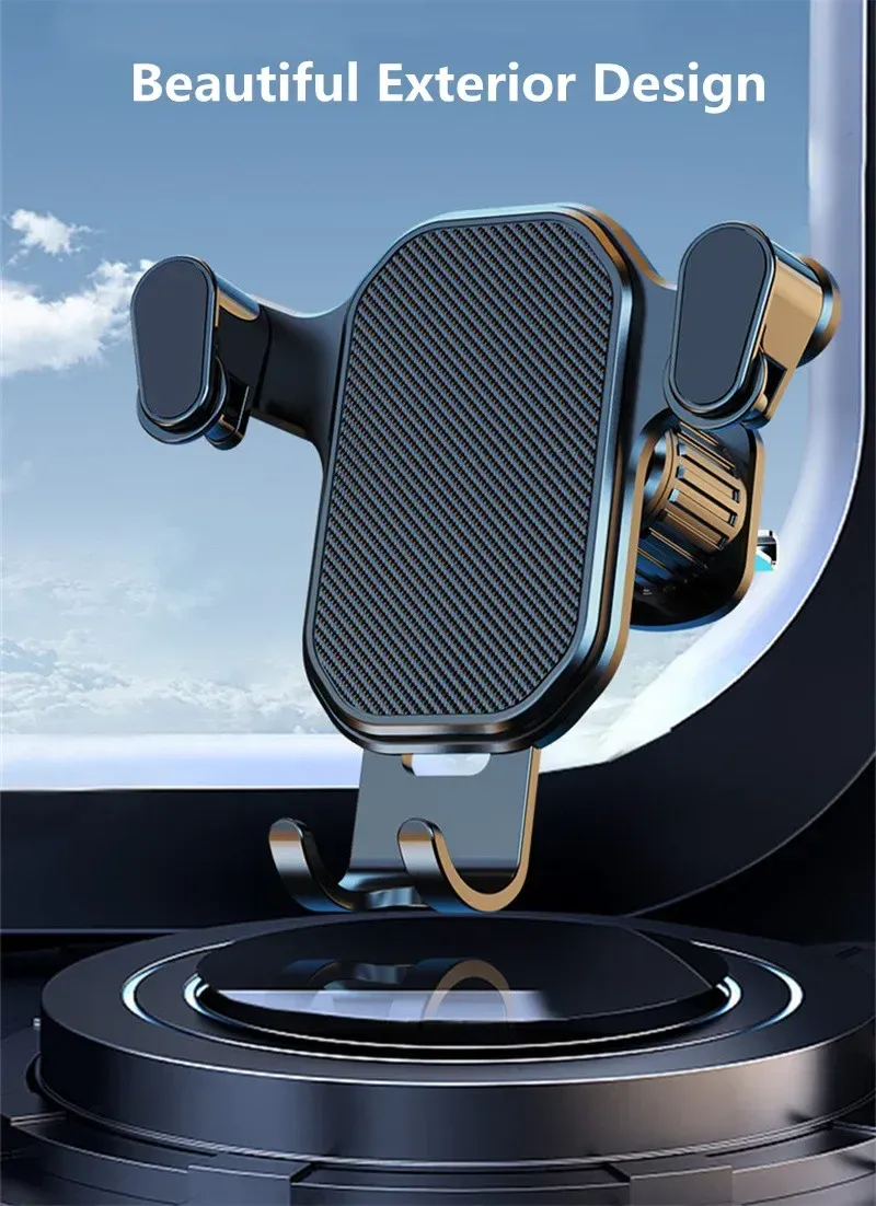 Gravity Car Phone Holder Mount for Air Vent - Universal Stand for iPhone, Samsung, Xiaomi, LG (4.7-7 inch Smartphones) showcase 6