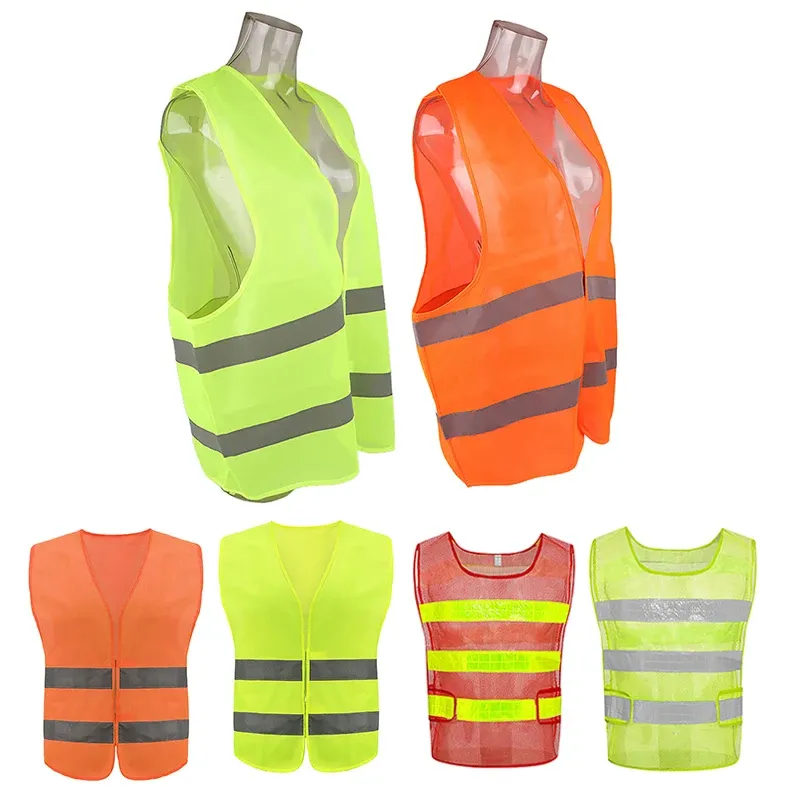 High Visibility Reflective Safety Vest - Breathable Mesh Work Gear for Construction, Road Workers, Cyclists, Runners & Outdoor Activities - Enhanced Safety & Durability