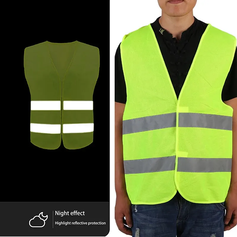 High Visibility Reflective Safety Vest - Breathable Mesh Work Gear for Construction, Road Workers, Cyclists, Runners & Outdoor Activities - Enhanced Safety & Durability thumbnail 4