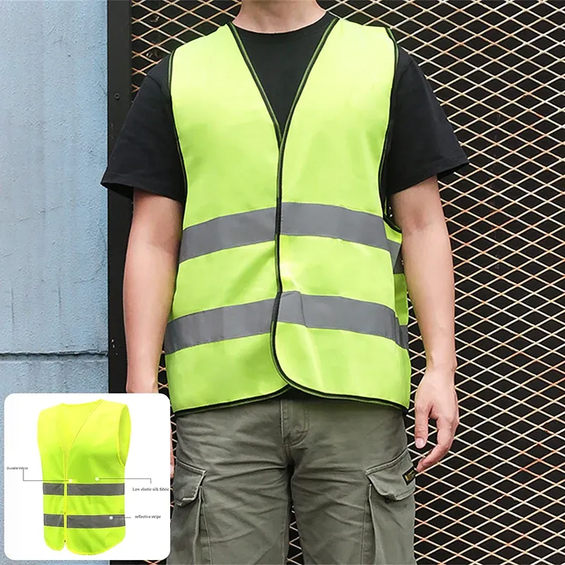High Visibility Reflective Safety Vest - Breathable Mesh Work Gear for Construction, Road Workers, Cyclists, Runners & Outdoor Activities - Enhanced Safety & Durability showcase 1