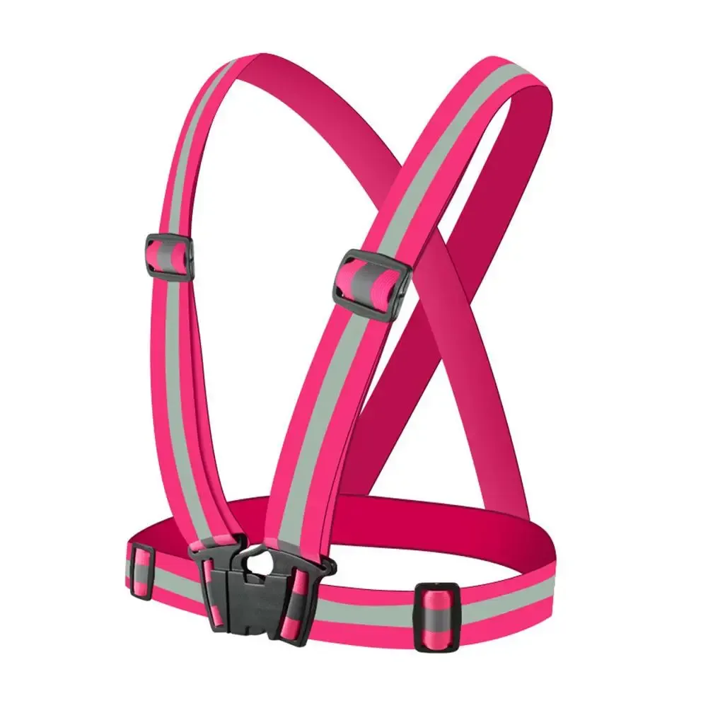 High-Visibility Reflective Vest for Night Running & Cycling - Adjustable Elastic Garter Style Safety Gear for Adults & Children thumbnail 6