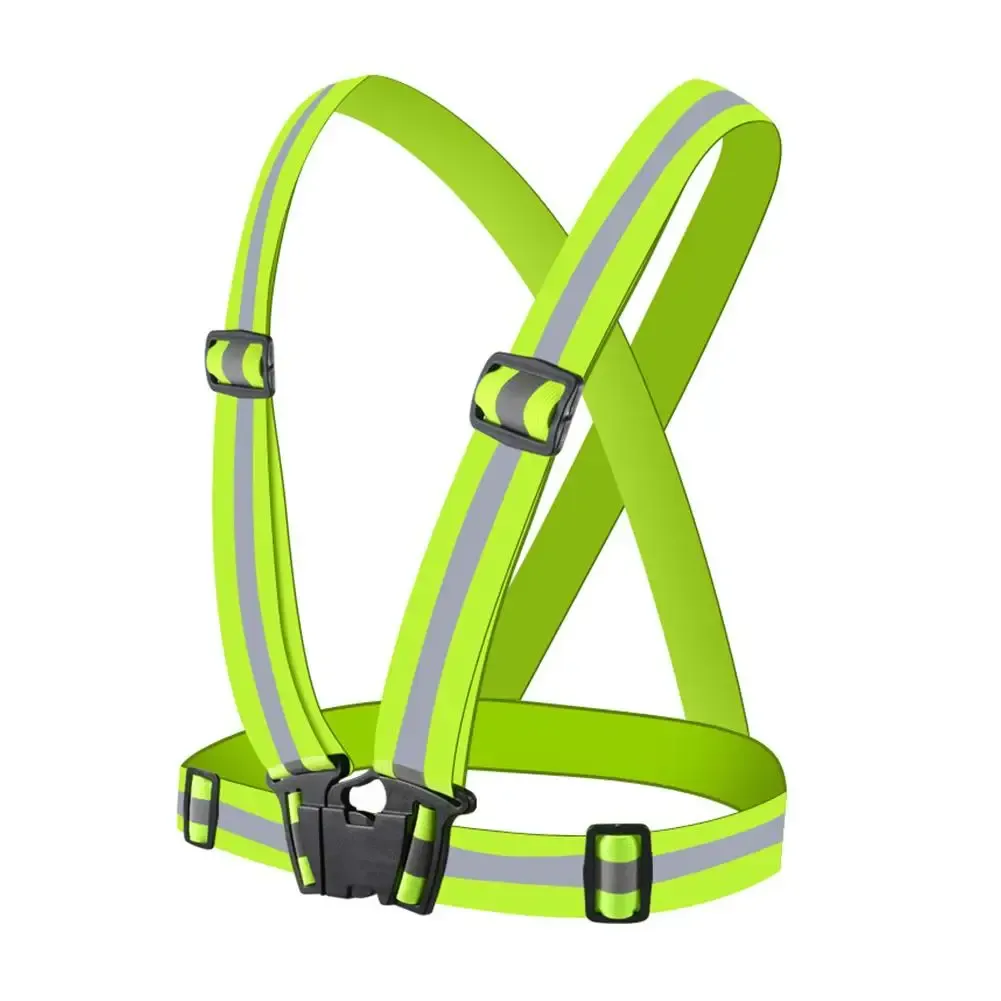 High-Visibility Reflective Vest for Night Running & Cycling - Adjustable Elastic Garter Style Safety Gear for Adults & Children showcase 3