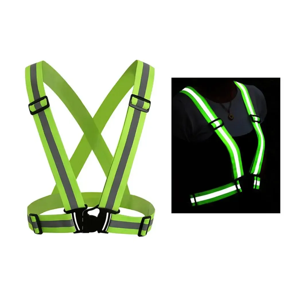 High-Visibility Reflective Vest for Night Running & Cycling - Adjustable Elastic Garter Style Safety Gear for Adults & Children showcase 12