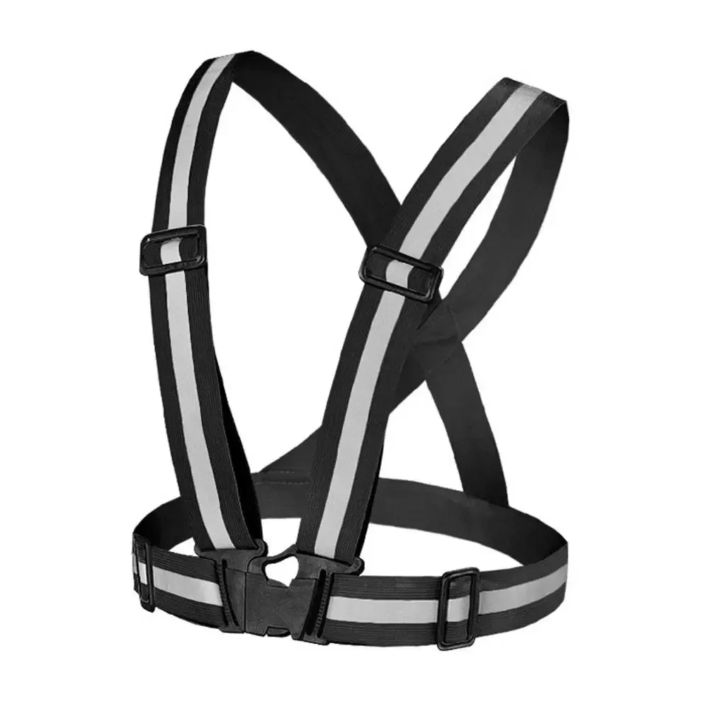 High-Visibility Reflective Vest for Night Running & Cycling - Adjustable Elastic Garter Style Safety Gear for Adults & Children showcase 5
