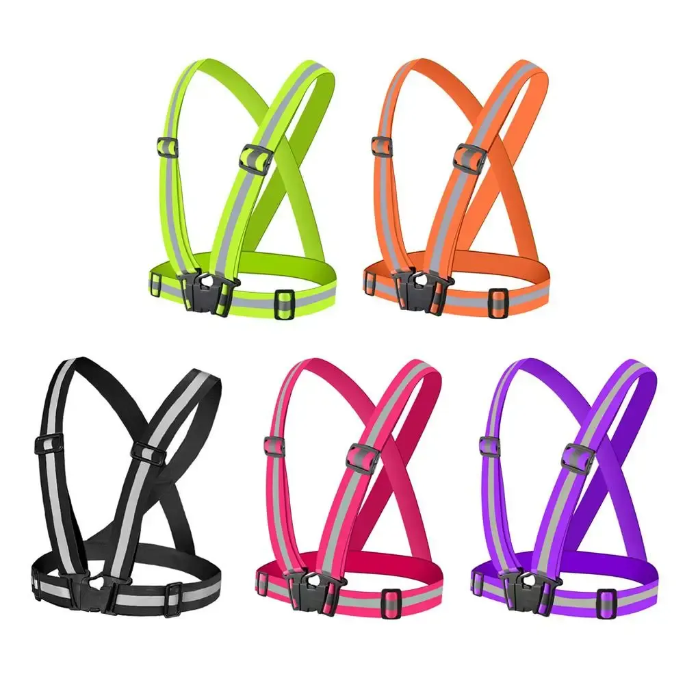 High-Visibility Reflective Vest for Night Running & Cycling - Adjustable Elastic Garter Style Safety Gear for Adults & Children showcase 17