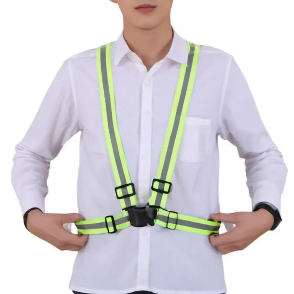 High-Visibility Reflective Vest for Night Running & Cycling - Adjustable Elastic Garter Style Safety Gear for Adults & Children showcase 9
