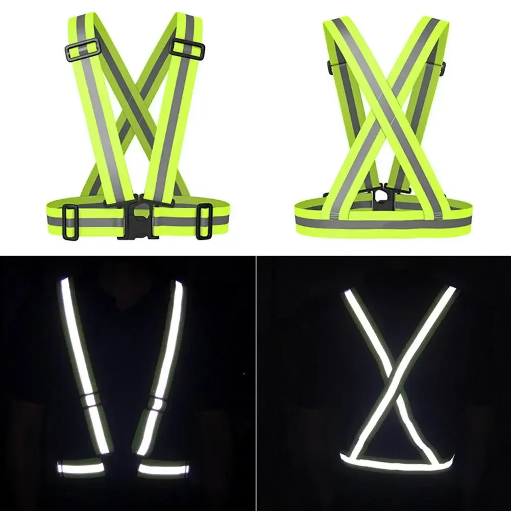 High-Visibility Reflective Vest for Night Running & Cycling - Adjustable Elastic Garter Style Safety Gear for Adults & Children showcase 14
