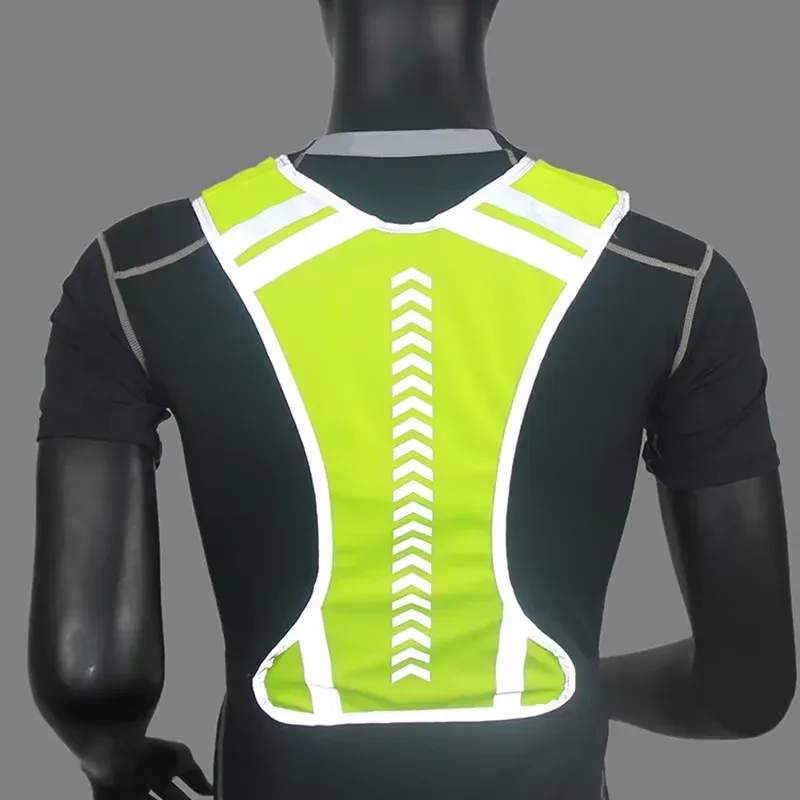 Reflective Elastic Safety Vest for Outdoor Sports - High Visibility Night Running Cycling Gear, Adjustable Fit for Adults showcase 13