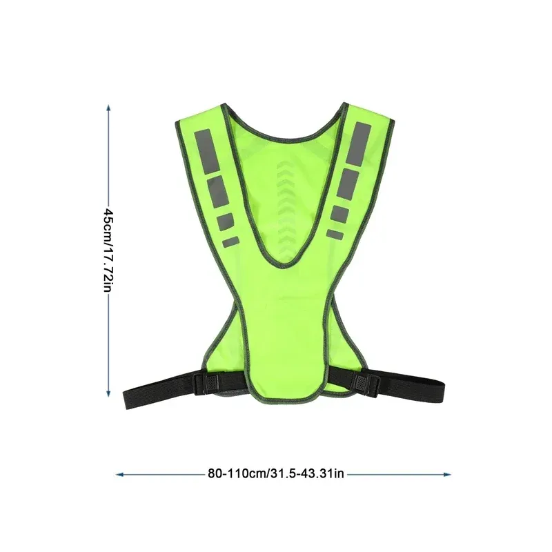 Reflective Elastic Safety Vest for Outdoor Sports - High Visibility Night Running Cycling Gear, Adjustable Fit for Adults showcase 14