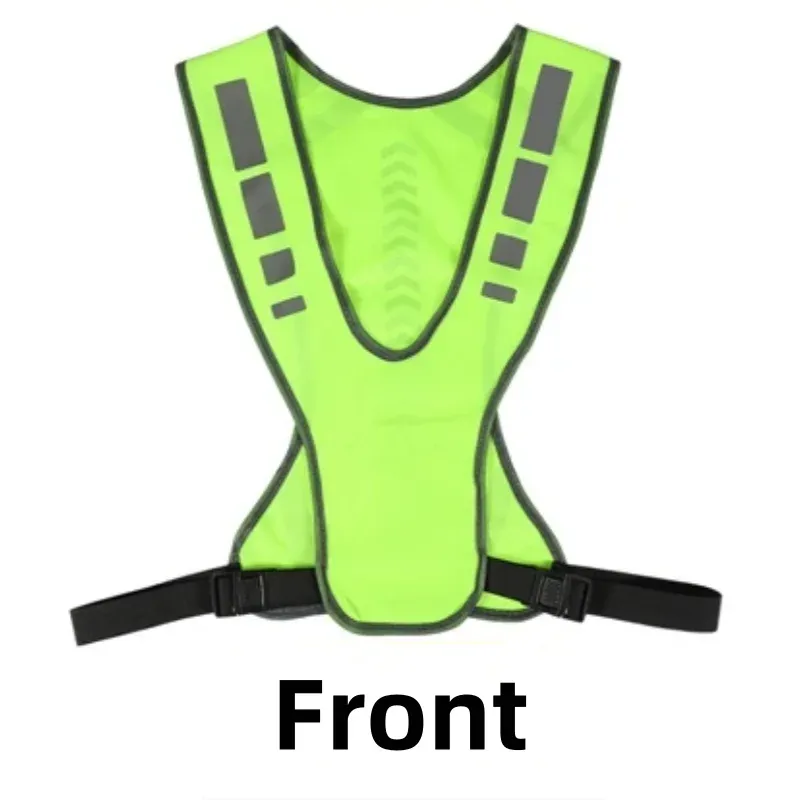 Reflective Elastic Safety Vest for Outdoor Sports - High Visibility Night Running Cycling Gear, Adjustable Fit for Adults showcase 2
