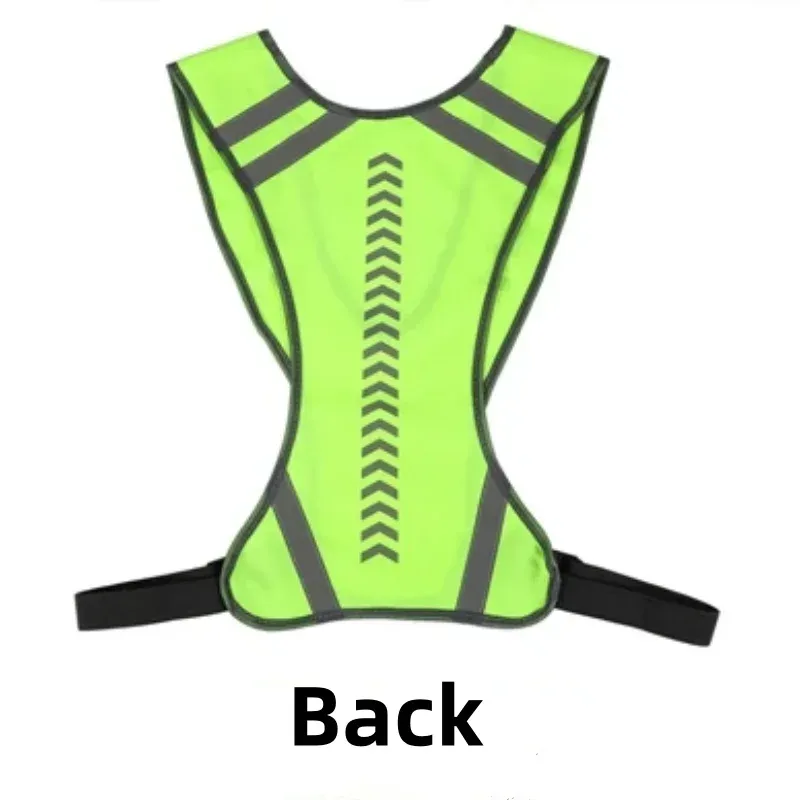 Reflective Elastic Safety Vest for Outdoor Sports - High Visibility Night Running Cycling Gear, Adjustable Fit for Adults showcase 3