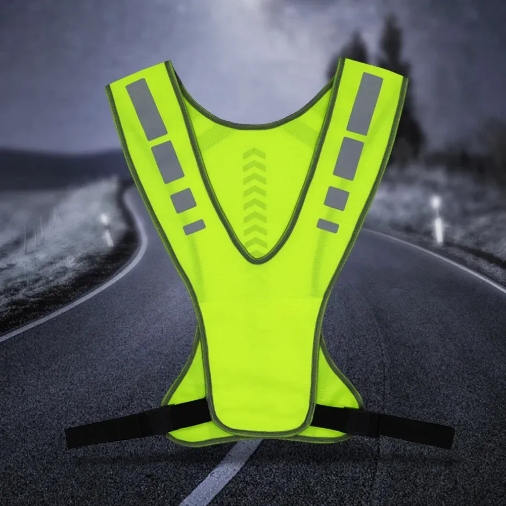 Reflective Elastic Safety Vest for Outdoor Sports - High Visibility Night Running Cycling Gear, Adjustable Fit for Adults showcase 15