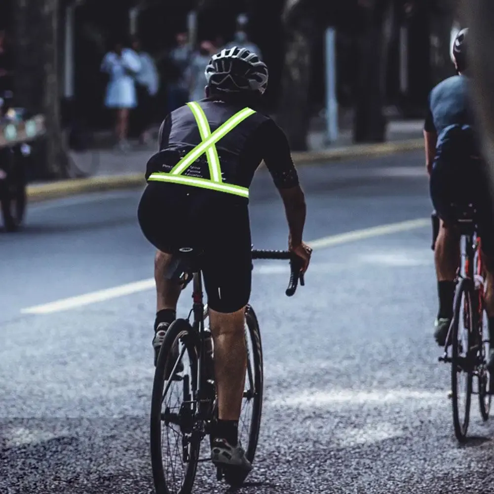 High Visibility Reflective Safety Vest for Cycling, Running, Traffic Control - Lightweight, Adjustable Mesh Jacket with Large Pocket showcase 10