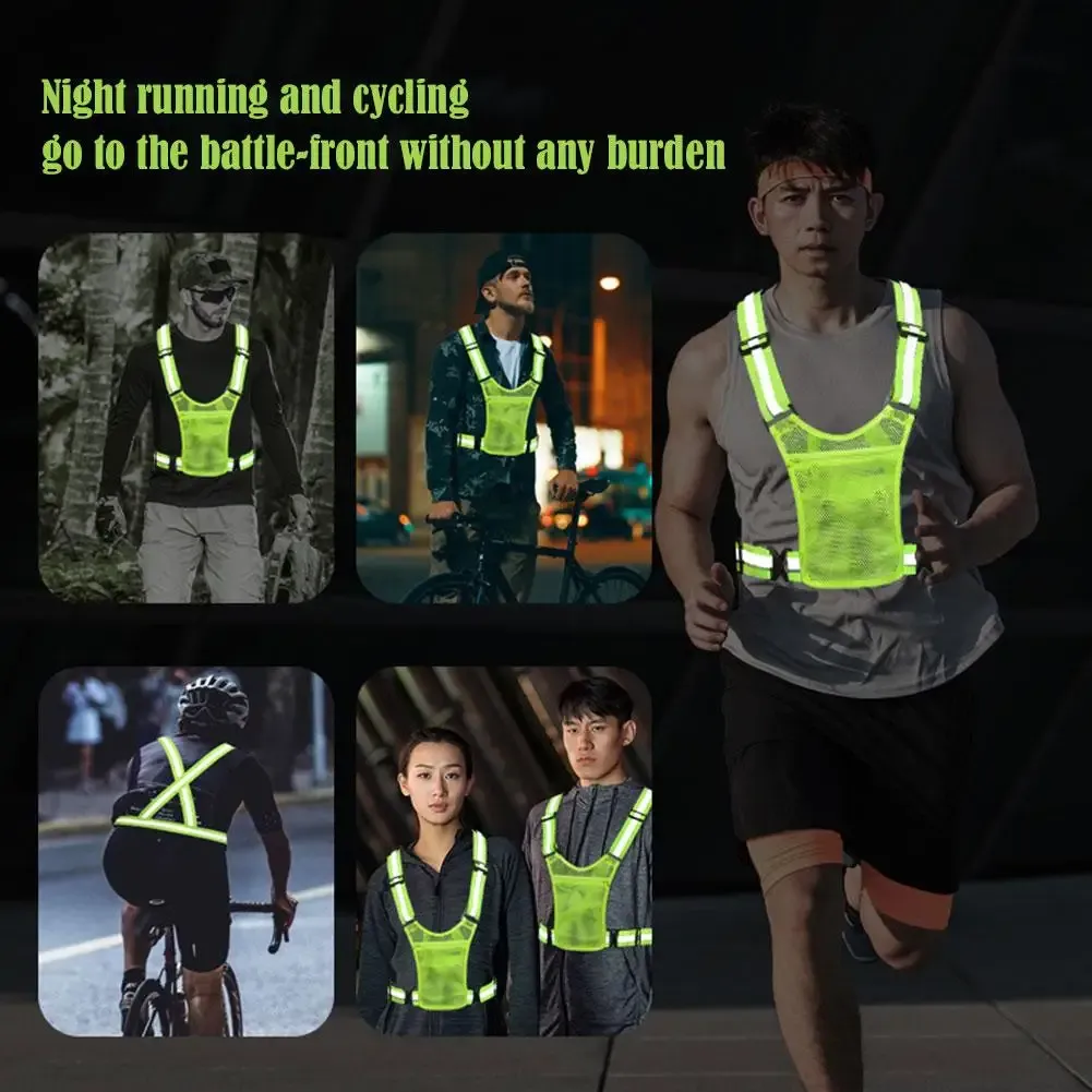 High Visibility Reflective Safety Vest for Cycling, Running, Traffic Control - Lightweight, Adjustable Mesh Jacket with Large Pocket showcase 6