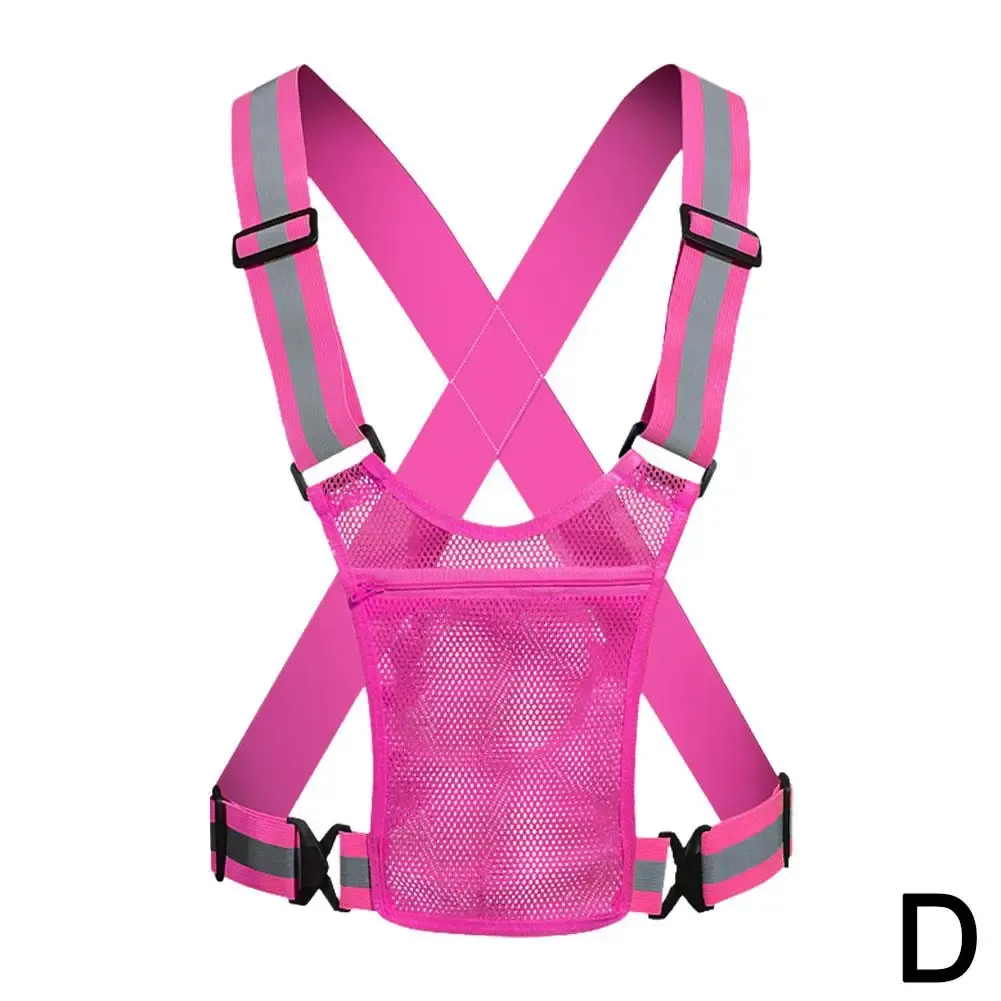 High Visibility Reflective Safety Vest for Cycling, Running, Traffic Control - Lightweight, Adjustable Mesh Jacket with Large Pocket showcase 16