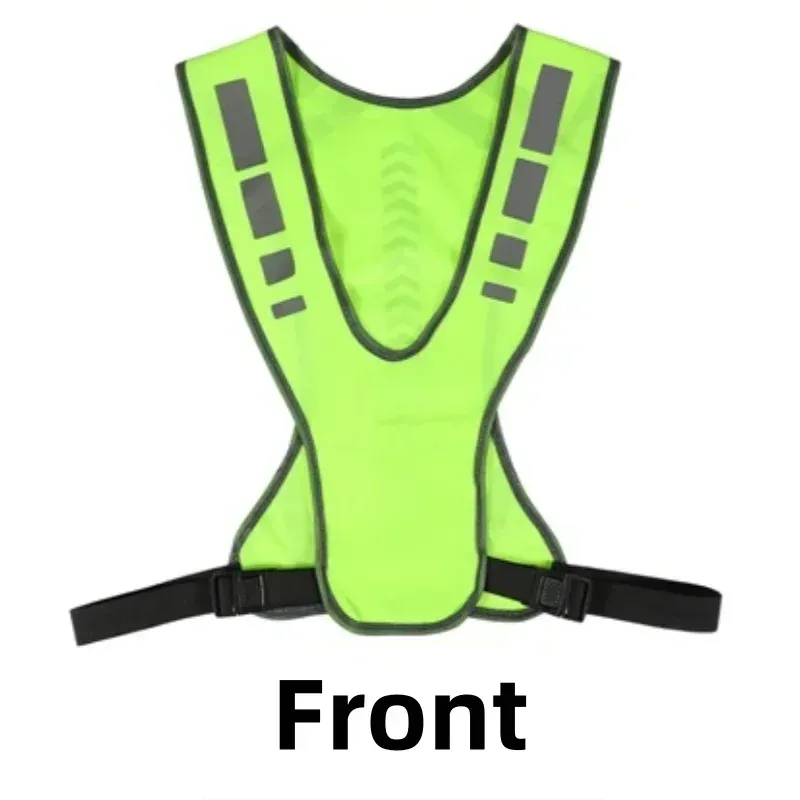 High Visibility Reflective Cycling Vest for Night Running & Motorcycle Safety - Lightweight, Breathable, Adjustable Fit for All Sizes showcase 9