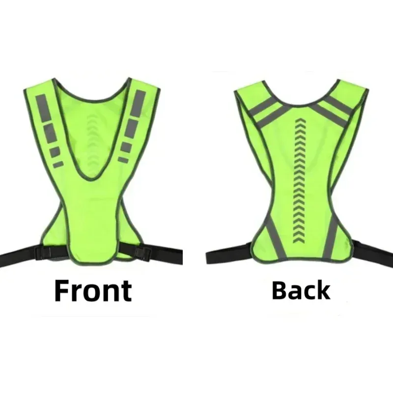 High Visibility Reflective Cycling Vest for Night Running & Motorcycle Safety - Lightweight, Breathable, Adjustable Fit for All Sizes showcase 16