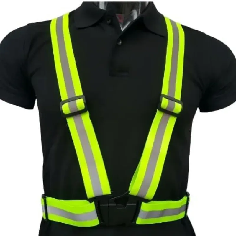 High Visibility Reflective Safety Vest for Outdoor Activities - Adjustable Straps, 360° Visibility, Breathable Polyester for Running, Cycling, Walking, Jogging thumbnail 1