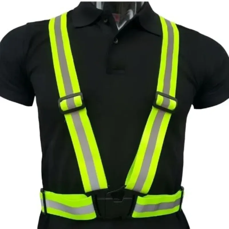 High Visibility Reflective Safety Vest for Outdoor Activities - Adjustable Straps, 360° Visibility, Breathable Polyester for Running, Cycling, Walking, Jogging showcase 5