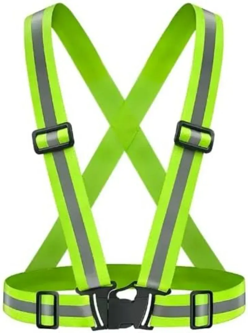 High Visibility Reflective Safety Vest for Outdoor Activities - Adjustable Straps, 360° Visibility, Breathable Polyester for Running, Cycling, Walking, Jogging showcase 2