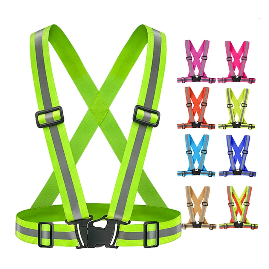 High Visibility Reflective Safety Vest for Outdoor Night Walking, Running, Cycling - Adjustable, Lightweight, Waterproof Gear thumbnail 1