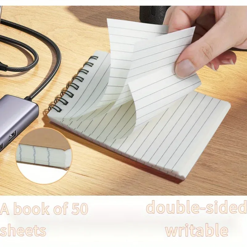 Spiral-Bound Mini Notebooks with Lined Paper - 6/12 Pack Office Style Memos for Home, University, School Use thumbnail 5