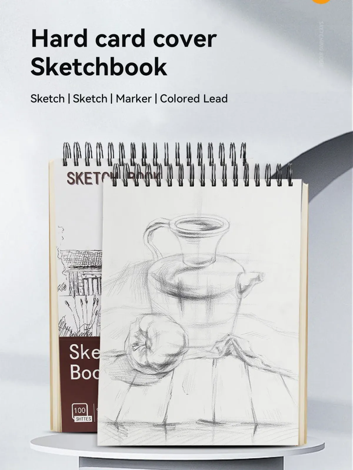 A3/A4/A5 Spiral Bound Artist Sketchbook with Acid-Free Paper, Professional Drawing Pad for Art Students, Ideal for Sketching and Notebook Stationery showcase 1