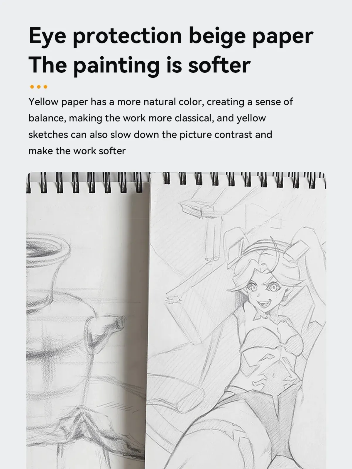 A3/A4/A5 Spiral Bound Artist Sketchbook with Acid-Free Paper, Professional Drawing Pad for Art Students, Ideal for Sketching and Notebook Stationery showcase 5