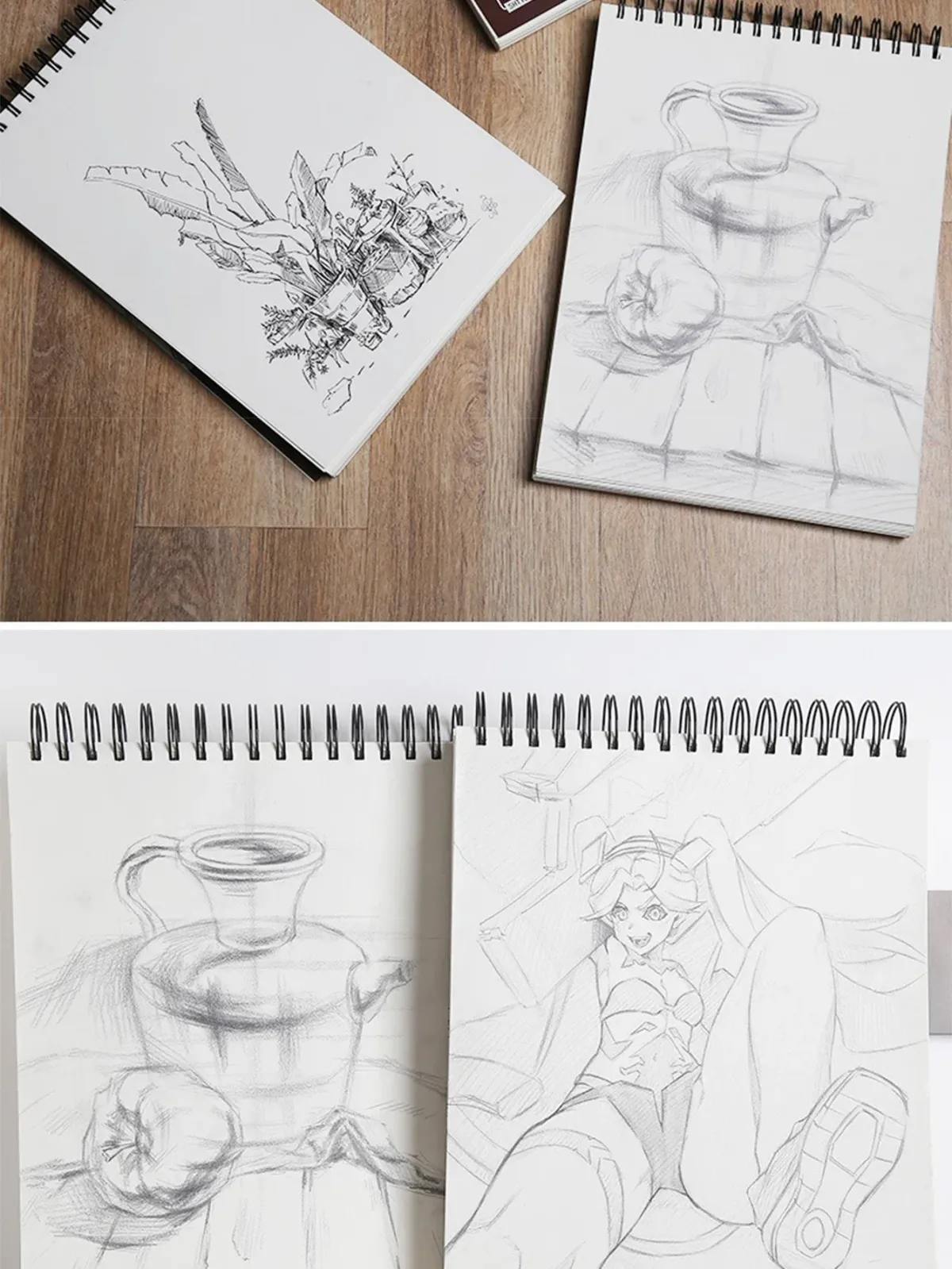 A3/A4/A5 Spiral Bound Artist Sketchbook with Acid-Free Paper, Professional Drawing Pad for Art Students, Ideal for Sketching and Notebook Stationery showcase 11