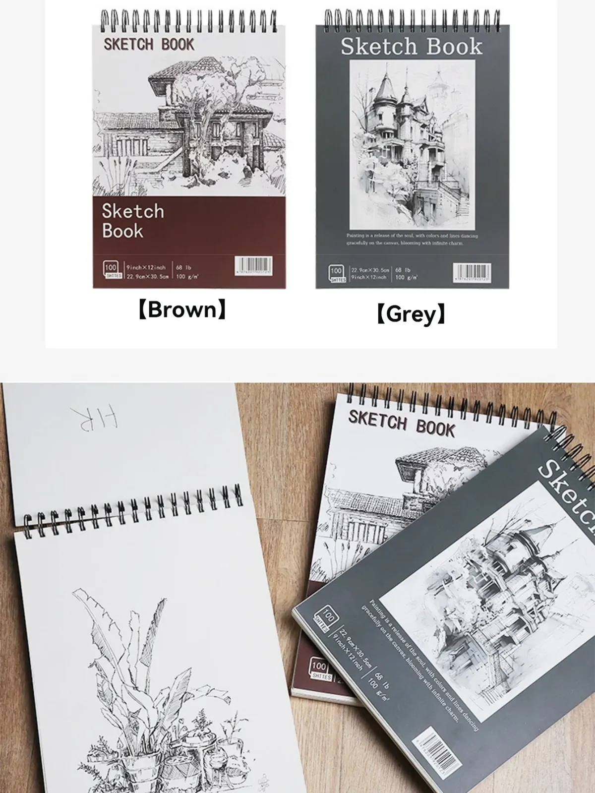 A3/A4/A5 Spiral Bound Artist Sketchbook with Acid-Free Paper, Professional Drawing Pad for Art Students, Ideal for Sketching and Notebook Stationery showcase 9