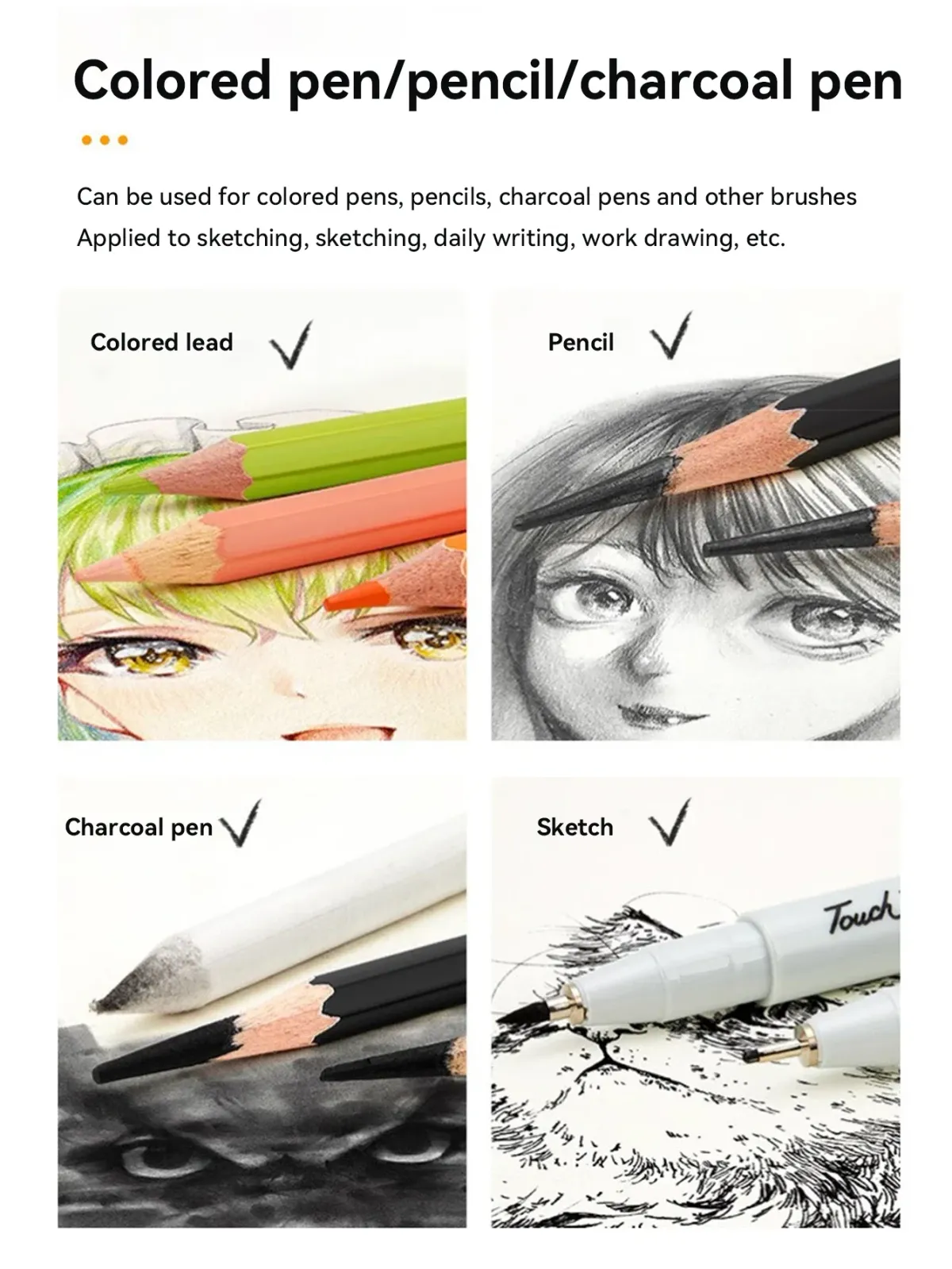 A3/A4/A5 Spiral Bound Artist Sketchbook with Acid-Free Paper, Professional Drawing Pad for Art Students, Ideal for Sketching and Notebook Stationery showcase 7