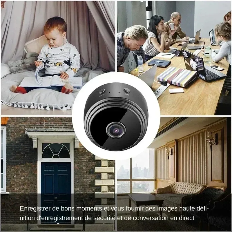 HD 1080P WiFi Indoor Security Camera with Audio - Wireless IP CCTV Video Surveillance Monitor for Home Protection thumbnail 2