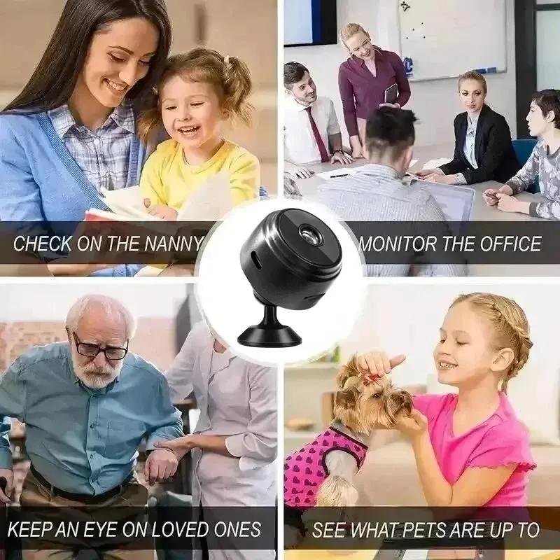 A9 Mini WiFi Camera 1080P HD Wireless Security Monitoring with Night Vision, Remote Video Surveillance for Smart Home Use showcase 1