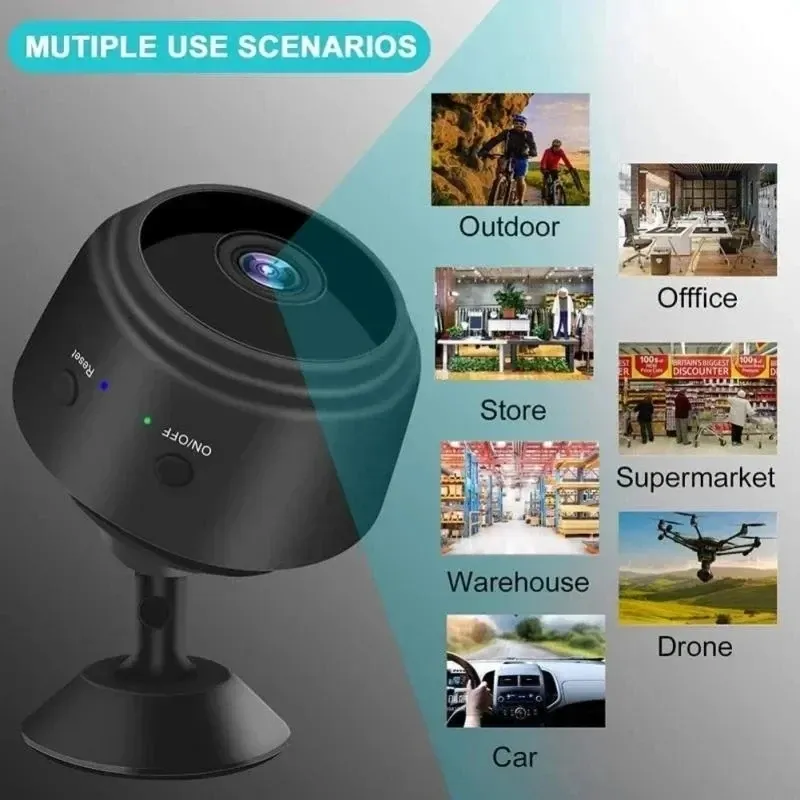 A9 Mini WiFi Camera 1080P HD Wireless Security Monitoring with Night Vision, Remote Video Surveillance for Smart Home Use thumbnail 3