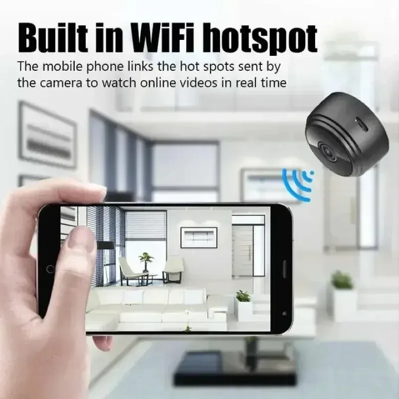 A9 Mini WiFi Camera 1080P HD Wireless Security Monitoring with Night Vision, Remote Video Surveillance for Smart Home Use showcase 2