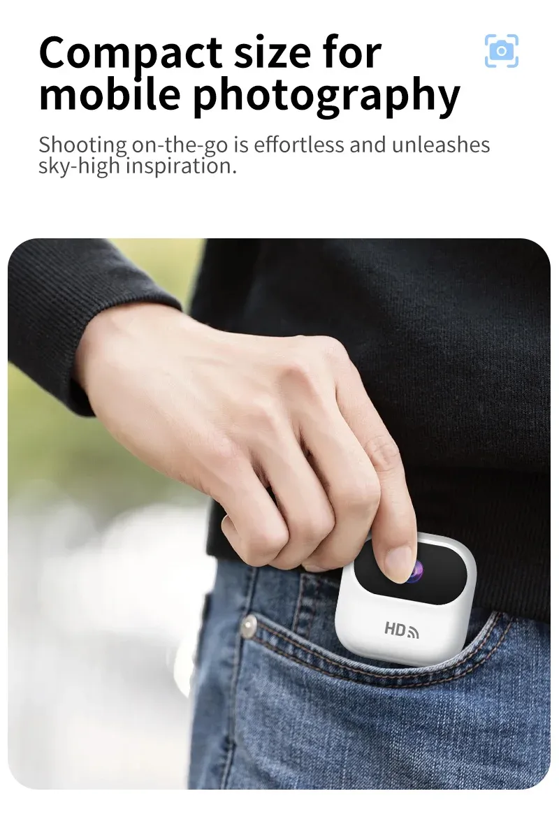 Ourlife HD Mini WiFi Security Camera with Motion Tracking - Smart Home Monitor, Camcorder for Real-Time Remote Viewing on iOS/Android showcase 2
