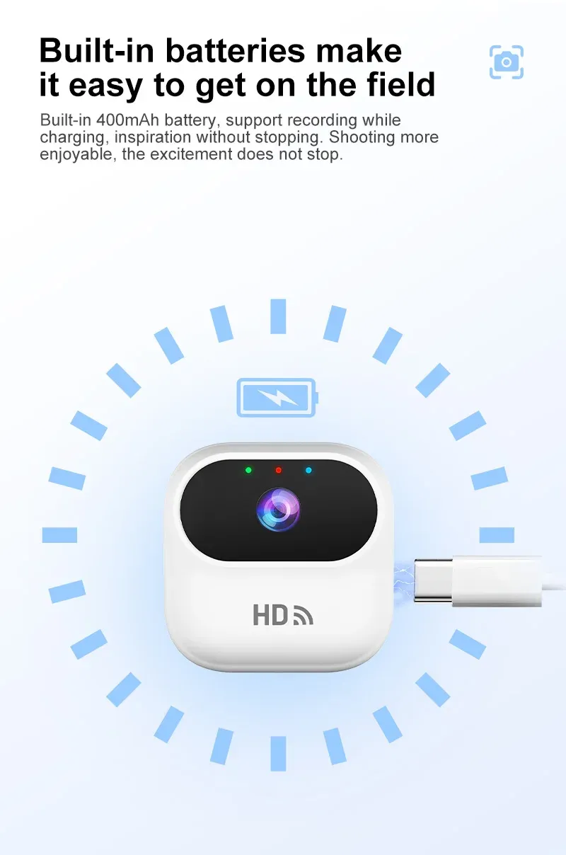 Ourlife HD Mini WiFi Security Camera with Motion Tracking - Smart Home Monitor, Camcorder for Real-Time Remote Viewing on iOS/Android showcase 6