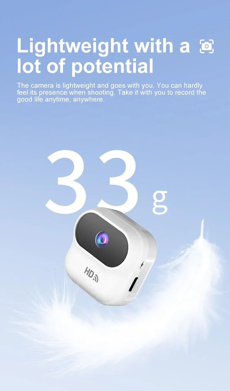 Ourlife HD Mini WiFi Security Camera with Motion Tracking - Smart Home Monitor, Camcorder for Real-Time Remote Viewing on iOS/Android showcase 4