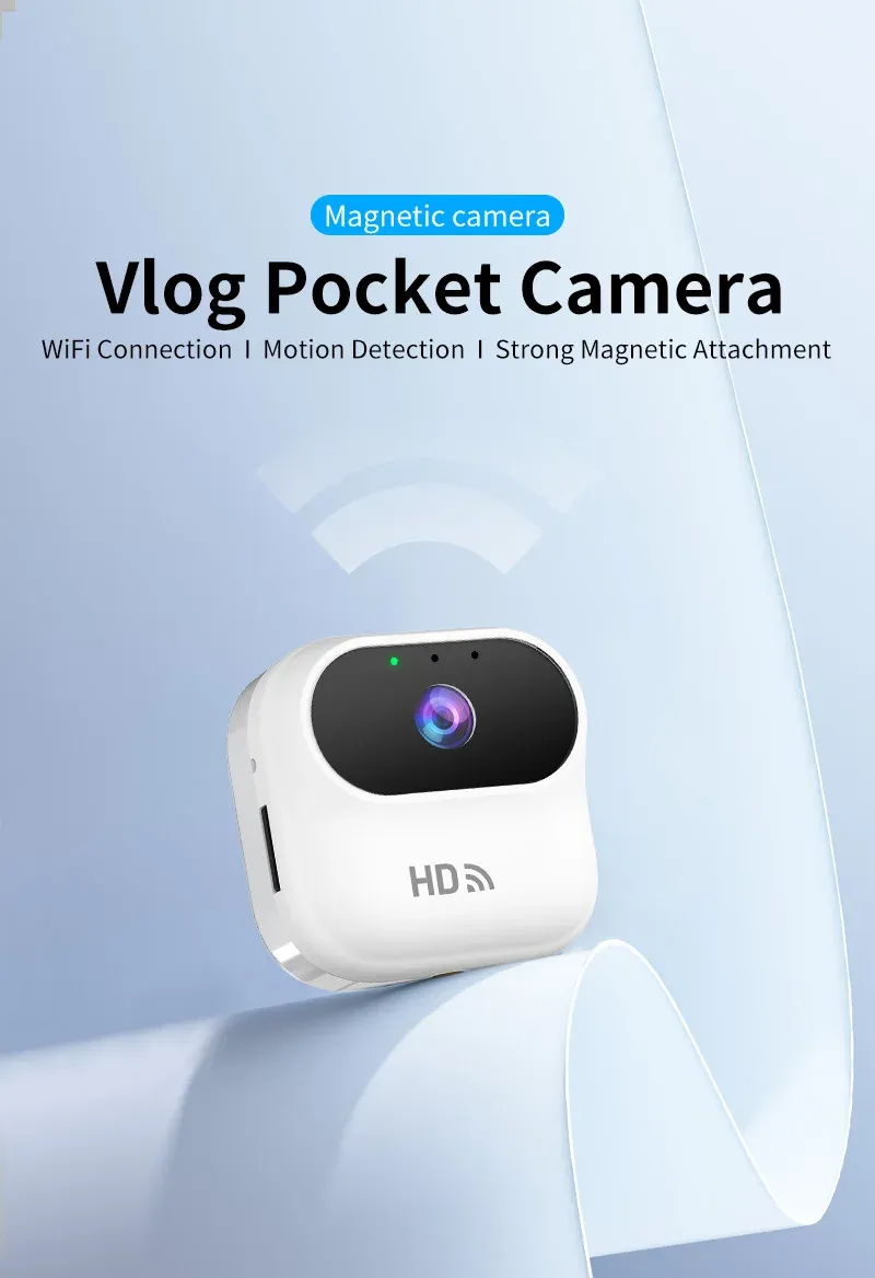 Ourlife HD Mini WiFi Security Camera with Motion Tracking - Smart Home Monitor, Camcorder for Real-Time Remote Viewing on iOS/Android showcase 1