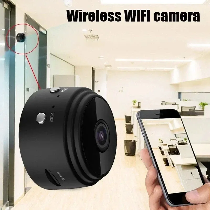 A9 WiFi Mini Camera Wireless HD 1080P Security Protection Camera, Smart Home Monitoring Device for Infants, Pets, and Home Security thumbnail 3