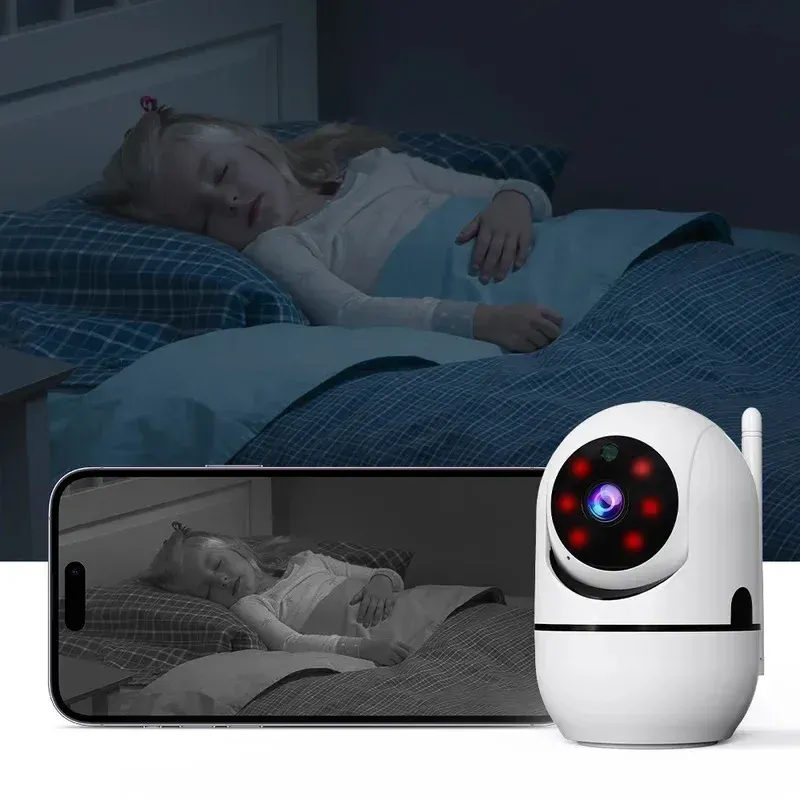 2K 3MP Smart Home Security Camera with PTZ, AI Motion Detection, Auto Tracking, Night Vision, Two-Way Audio, and 128GB TF Card Support - Ideal for Home Surveillance and Baby Monitoring thumbnail 4