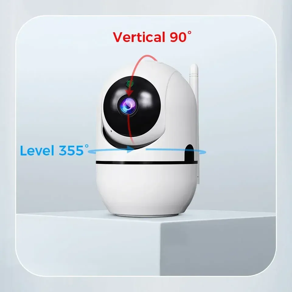 2K 3MP Smart Home Security Camera with PTZ, AI Motion Detection, Auto Tracking, Night Vision, Two-Way Audio, and 128GB TF Card Support - Ideal for Home Surveillance and Baby Monitoring showcase 2