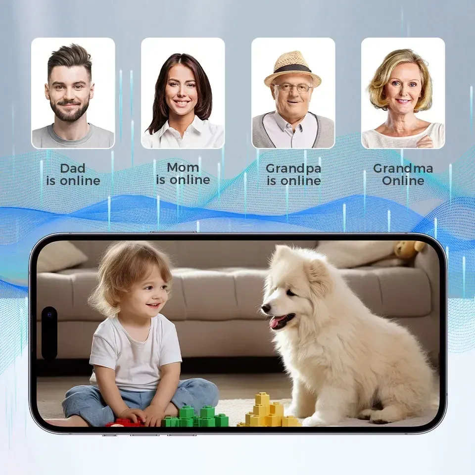 2K 3MP Smart Home Security Camera with PTZ, AI Motion Detection, Auto Tracking, Night Vision, Two-Way Audio, and 128GB TF Card Support - Ideal for Home Surveillance and Baby Monitoring showcase 8