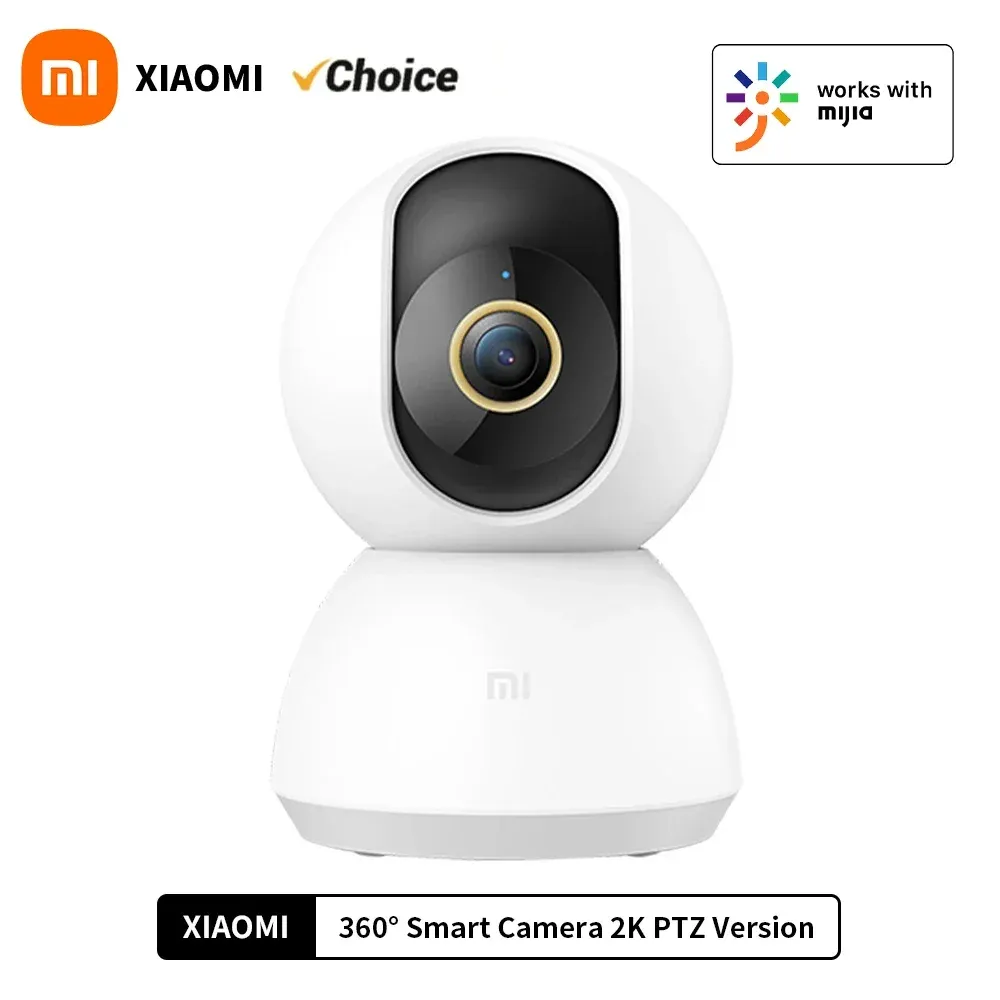 Xiaomi 360° Smart Home Security Camera PTZ 2K Webcam, 1296P 3MP AI Human Detection, Infrared Night Vision, Ideal for Home Security and Monitoring in Ghana