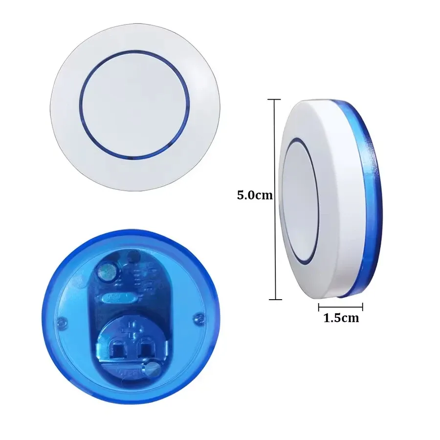 RF 433MHz Wireless Relay Receiver Switch Kit with Mini Round Wall Panel Remote Control for LED Lamps, 10A High Power, 220V/110V Input, 50m Range, Easy Installation thumbnail 6
